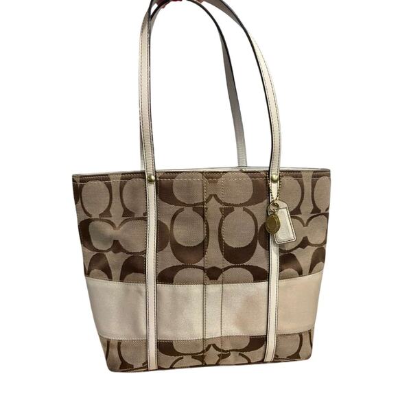 Coach Signature C Shoulder Tote Bag - Picture 1 of 7